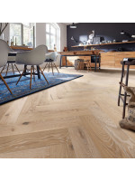 Trägolv Meister Herringbone White Washed Vital Oak