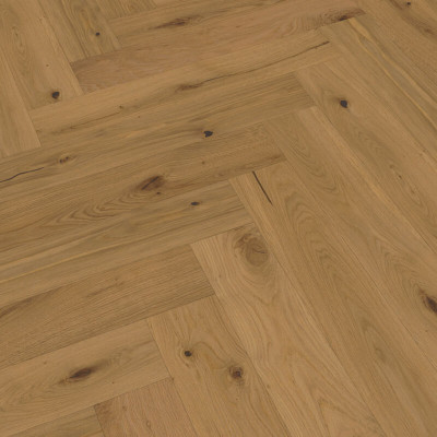 Trägolv Meister Herringbone Pure Greige Vital Oak