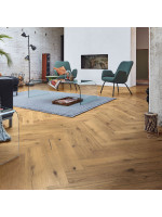 Trägolv Meister Herringbone Pure Greige Vital Oak