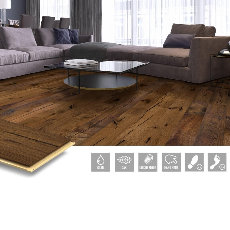 Trägolv NQD Oak Chateau 1-Stav