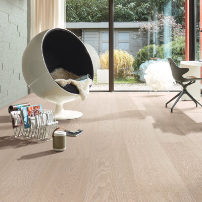 Mattlackat Trägolv Lindura HD 400 Natural Polar White Oak